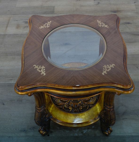 European Furniture - Maggiolini II End Table in Antique Dark Bronze - 31055-ET - GreatFurnitureDeal