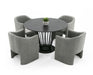 VIG Furniture - Modrest Conroy Modern Black Round Dining Table - VGFH-0259917-BB-BLK-DT - GreatFurnitureDeal