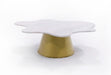 VIG Furniture - Modrest Gabbro High Glam White Marble and Gold Coffee Table - VGODLZ-220C-H - GreatFurnitureDeal