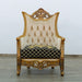European Furniture - Maggiolini III Chair in Antique Bronze Black and Gold - 31059-C - GreatFurnitureDeal