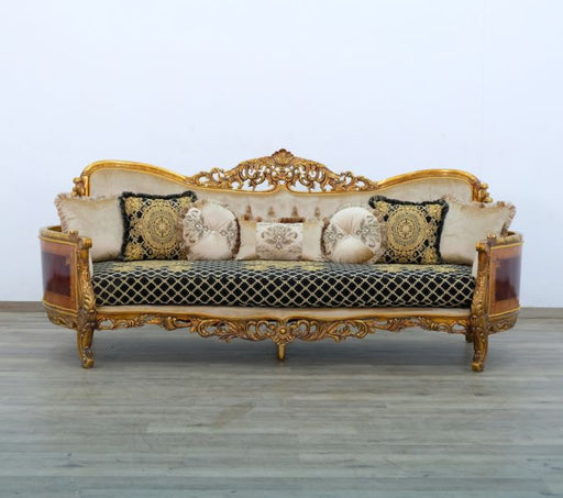 European Furniture - Maggiolini Luxury Sofa - Antique Bronze Demask Gold - 31055-S - GreatFurnitureDeal