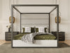 VIG Furniture - Modrest Manhattan- Contemporary Canopy Grey Eastern King Bedroom Set - VGMA-BR-127-SET-EK - GreatFurnitureDeal