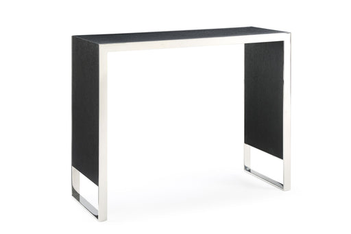VIG Furniture - Modrest Manston Modern Black Oak & Stainless Steel Bar Table - VGVCBT1935-BLK - GreatFurnitureDeal