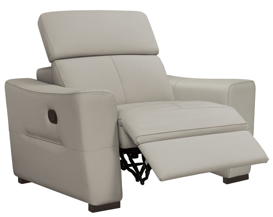 ESF Furniture - 6021 Grey Armchair w/ Manual Recliners - 6021ARMCHAIRGREY