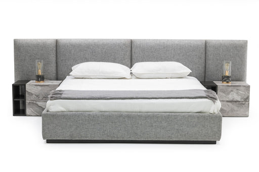 VIG Furniture - Nova Domus Maranello Modern Grey Queen Bed - VGMAMQT-S25-BR-121-GRY-BED - GreatFurnitureDeal