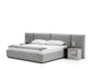 VIG Furniture - Nova Domus Maranello Modern Grey Fabric Eastern King Bed w/ Two Nightstands - VGMABR-121-GRY-BED-EK - GreatFurnitureDeal