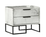 VIG Furniture - Nova Domus Marbella Italian Modern White Marble Nightstand - VGACMARBELLA-NS - GreatFurnitureDeal