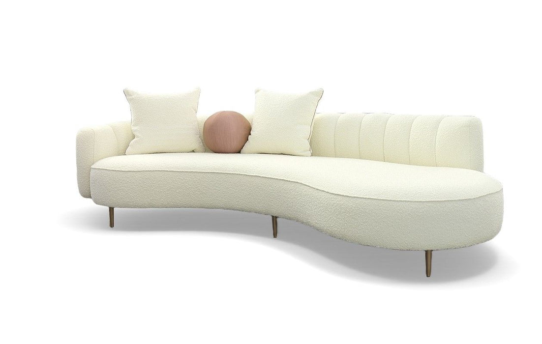 VIG Furniture - Modrest Maverick Modern Cream Fabric Chaise - VGOD-ZW-22002-CH