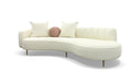 VIG Furniture - Modrest Maverick Modern Cream Fabric Chaise - VGOD-ZW-22002-CH - GreatFurnitureDeal