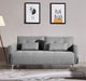 VIG Furniture - Divani Casa Alcoa Modern Contemporary Grey Tufted Fabric Sofa w/ Adjustable Backrest and Movable Armrests - VGMB-1802-GRY - GreatFurnitureDeal