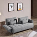 VIG Furniture - Divani Casa Alcoa Modern Contemporary Grey Tufted Fabric Sofa w/ Adjustable Backrest and Movable Armrests - VGMB-1802-GRY - GreatFurnitureDeal