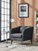 VIG Furniture - Divani Casa Bannack Modern Dark Grey Fabric Lounge Chair - VGMB-1821-DKGRY - GreatFurnitureDeal