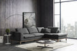 VIG Furniture - Divani Casa Hickman - Modern Dark Grey Fabric Right Facing Sectional Sofa - VGMB-C005-GRY - GreatFurnitureDeal