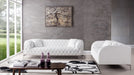 American Eagle Furniture - AE-D822 White Faux Leather Sofa - AE-D822-W-SF - GreatFurnitureDeal