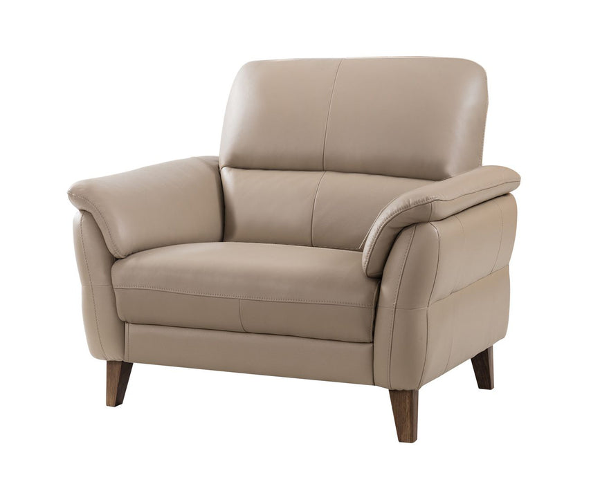 American Eagle Furniture - EK073 Tan Italian Leather Chair - EK073-TAN-CHR