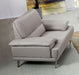 American Eagle Furniture - EK523 Gray Top Grain Leather 3 Piece Living Room Set - EK523-GR SLC - GreatFurnitureDeal