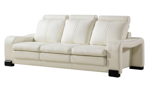 American Eagle Furniture - AE210 Ivory Faux Leather Sofa - AE210-IV-SF - GreatFurnitureDeal
