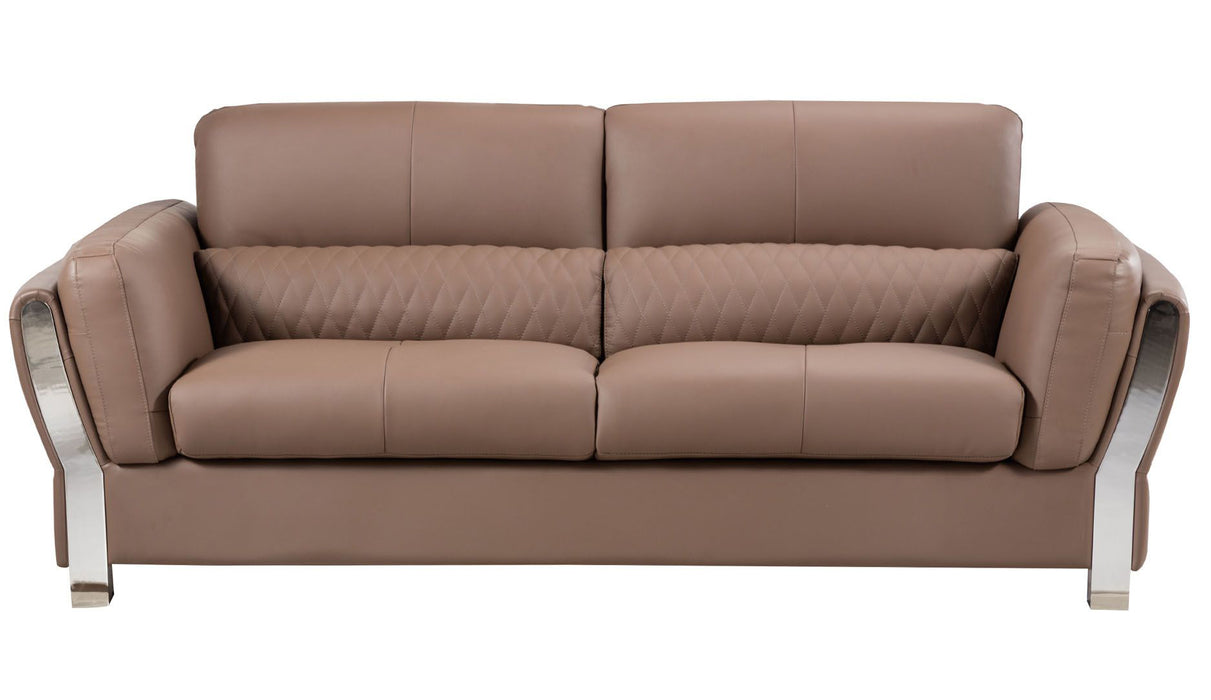 American Eagle Furniture - AE690 Taupe Microfiber Leather Sofa - E690-TPE-SF
