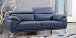 American Eagle Furniture - EK529 Navy Blue Top Grain Leather 2 Piece Sofa Set - EK529-NB-SL - GreatFurnitureDeal