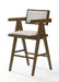 VIG Furniture - Modrest Fern Modern Walnut and Beige Counter Stool Set of 2 - VGMA-MI-1116-BC-WB - GreatFurnitureDeal