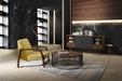 VIG Furniture - Modrest Bronson Mid-Century Modern Yellow & Walnut Accent Chair - VGMAMI-854-YEL - GreatFurnitureDeal