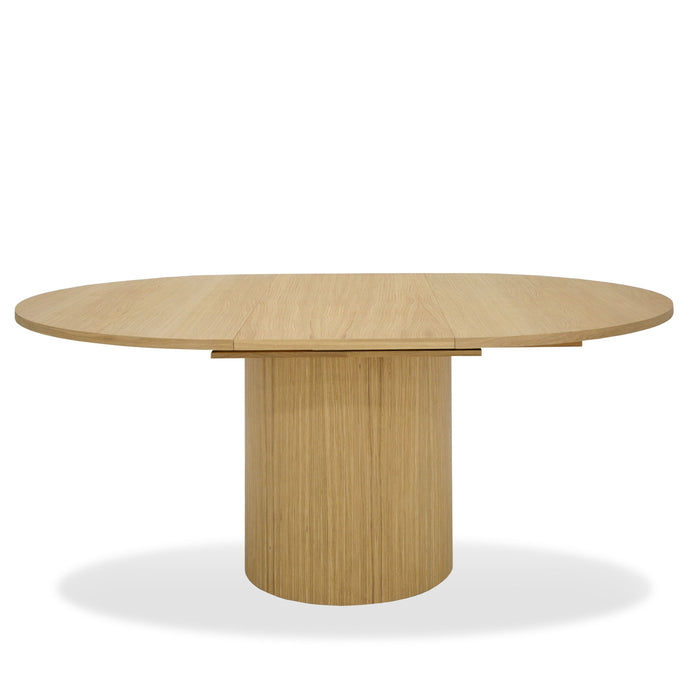 VIG Furniture - Modrest Miami - Modern Natural Oak Round Dining Table With Extension - VGME121255-DT-NAT