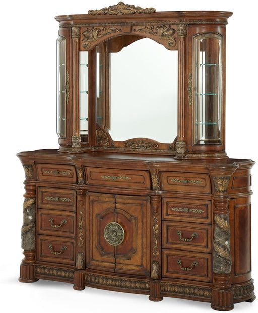 AICO Furniture - Villa Valencia Dresser and Mirror - 72050-60-55 - GreatFurnitureDeal