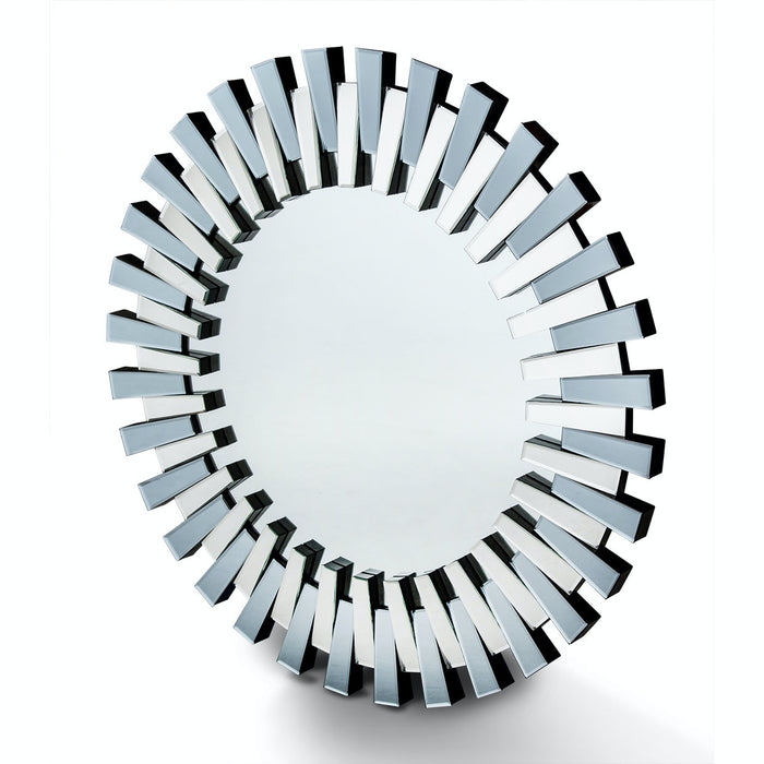 AICO Furniture - Montreal"Round Facet Mirror" - FS-MNTRL267H - GreatFurnitureDeal