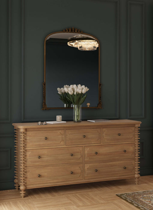 Bramble - Milano 7 Drawer Dresser in Fruitwood - 28784FRW----- - GreatFurnitureDeal