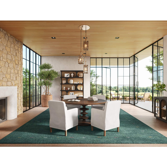 Bramble - Milano Round Dining Table 60" in Walnut - 28228WLT----- - GreatFurnitureDeal