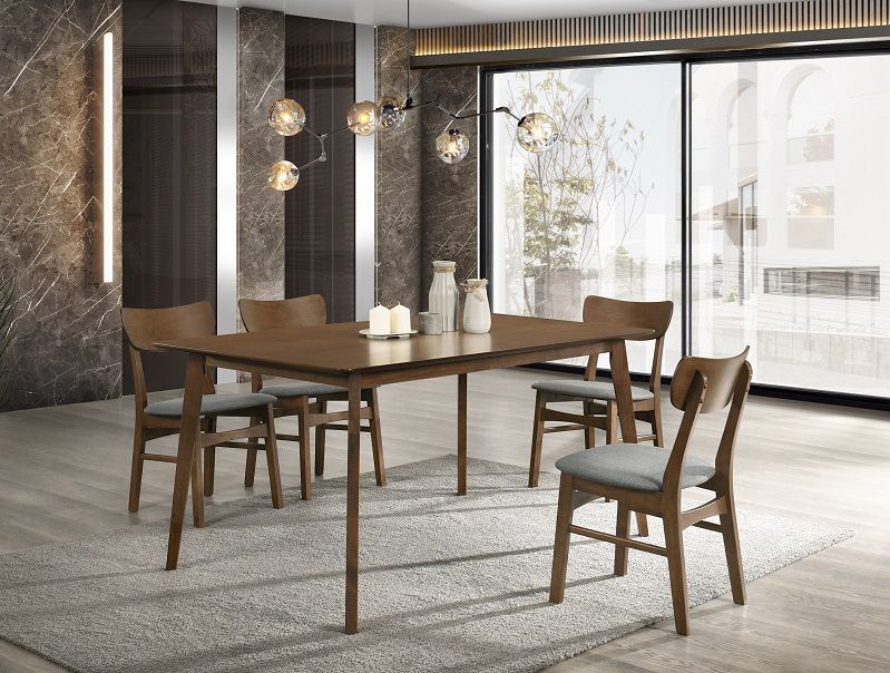 VIG Furniture - Modrest Castillo Modern Walnut and Grey Side Dining Chair (Set of 2) (Set of 2) - VGMA-MI-670 - GreatFurnitureDeal