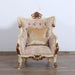 European Furniture - Veronica Luxury Chair in Antique Beige and Antique Dark Gold leaf - 47075-C - GreatFurnitureDeal