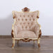 European Furniture - Veronica Luxury Chair in Antique Beige and Antique Dark Gold leaf - 47075-C - GreatFurnitureDeal