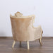 European Furniture - Veronica Luxury Chair in Antique Beige and Antique Dark Gold leaf - 47075-C - GreatFurnitureDeal