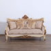 European Furniture - Veronica Luxury Sofa in Antique Beige and Antique Dark Gold leaf - 47075-S - GreatFurnitureDeal