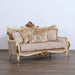 European Furniture - Veronica Luxury Loveseat in Antique Beige and Antique Dark Gold leaf - 47075-L - GreatFurnitureDeal