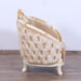 European Furniture - Valentine Luxury Chair and 1/2 in Beige With Dark Gold Leafs - 45010-C - GreatFurnitureDeal
