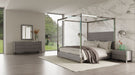 VIG Furniture - Modrest Arlene Modern Grey Elm & Stainless Steel Eastern King Bedroom Set - VGVCBD008A-SET-EK - GreatFurnitureDeal