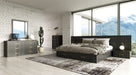 VIG Furniture - Modrest Manchester- Contemporary Platform Dark Grey Eastern King Bed with Drawers - VGWD-HLF2-BED-EK - GreatFurnitureDeal