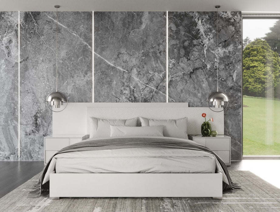 VIG Furniture - Modrest Monza Italian Modern White Queen Bed - VGACMONZA-BED-Q - GreatFurnitureDeal
