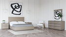 VIG Furniture - Modrest Samson Contemporary Grey and Silver Queen Bed - VGLBHAMI-KB207-01-Q - GreatFurnitureDeal
