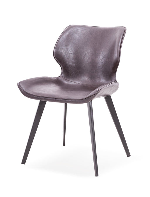 VIG Furniture - Modrest Moira Modern Dark Brown Eco-Leather Dining Chair (Set of 2) - VGHR3638-DKBRN-DC - GreatFurnitureDeal