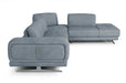 VIG Furniture - Coronelli Collezioni Mood Contemporary Blue Leather Right Facing Sectional Sofa - VGCCMOOD-SPAZIO-BLUE-RAF - GreatFurnitureDeal