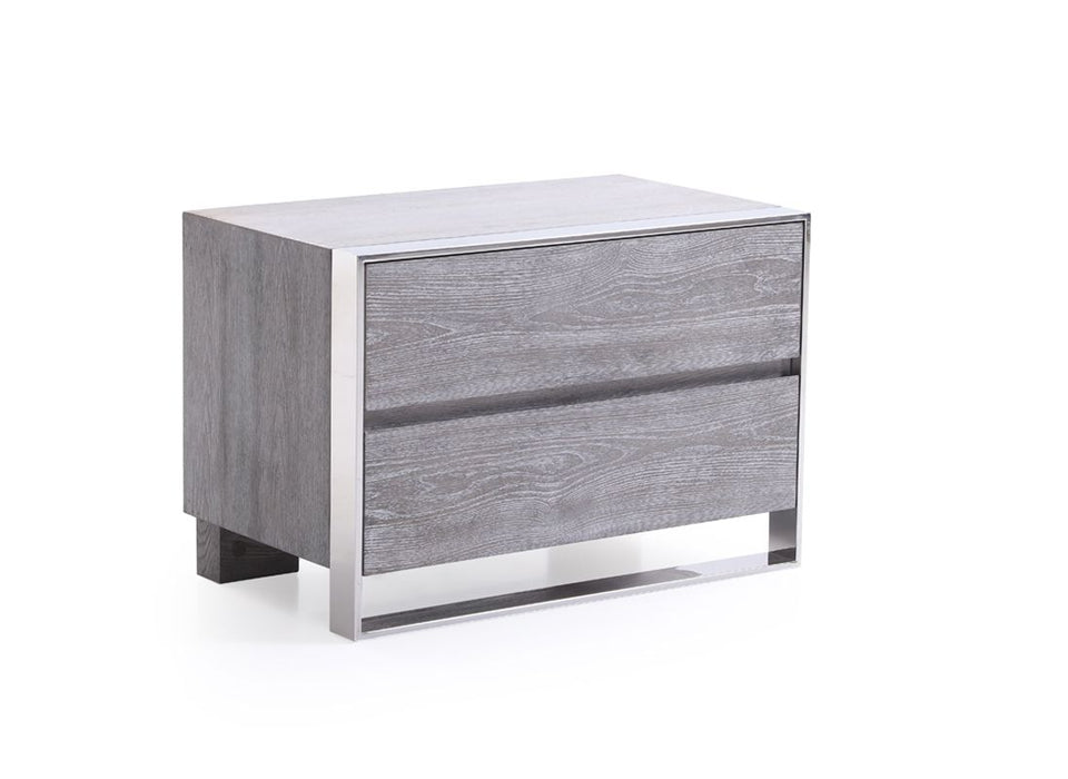 VIG Furniture - Modrest Arlene Modern Grey Elm Nightstand - VGVCN006 - GreatFurnitureDeal