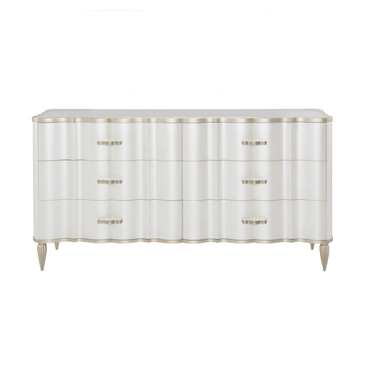 AICO Furniture - London Place Dresser in Creamy Pearl - N9004050SA-112 - GreatFurnitureDeal