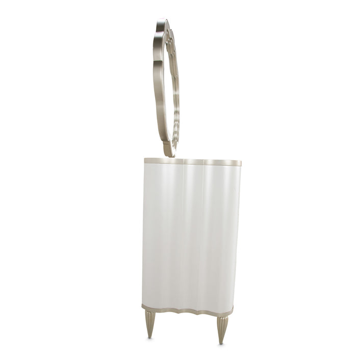AICO Furniture - London Place Dresser with Mirror in Creamy Pearl - N9004050SA-260-112 - GreatFurnitureDeal