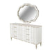 AICO Furniture - London Place Dresser with Mirror in Creamy Pearl - N9004050SA-260-112 - GreatFurnitureDeal