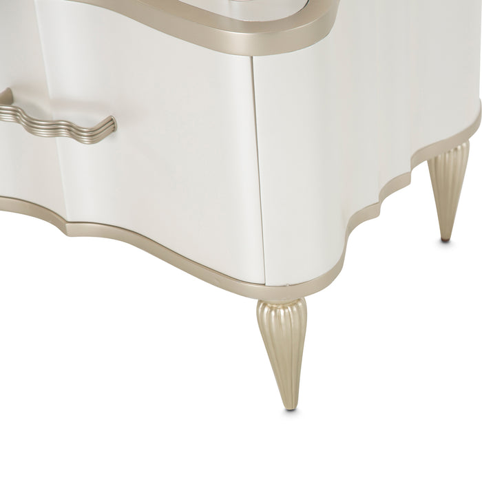 AICO Furniture - London Place Tiered Chest in Light Champagne - N9004070SA-112