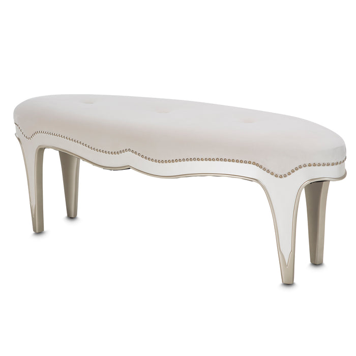 AICO Furniture - London Place Accent Bench in Creamy Pearl - N9004904-112