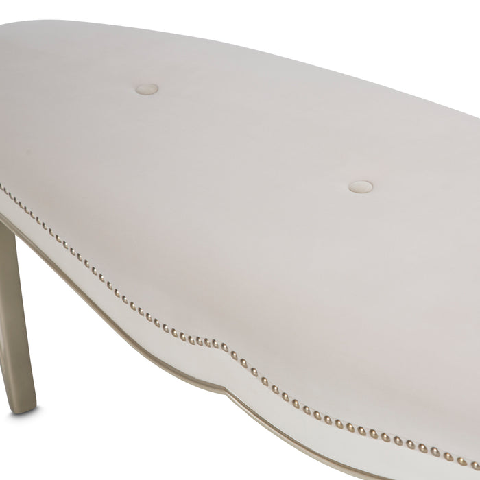 AICO Furniture - London Place Accent Bench in Creamy Pearl - N9004904-112